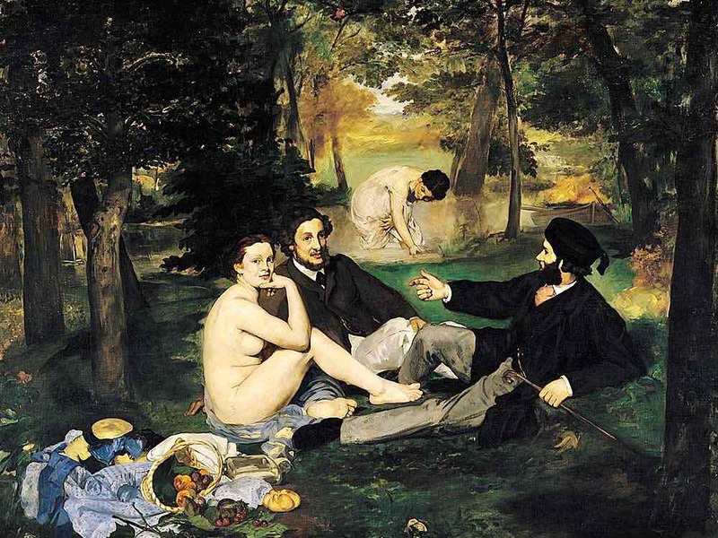 Manet's Dejeuner sur l'herbe (1863)