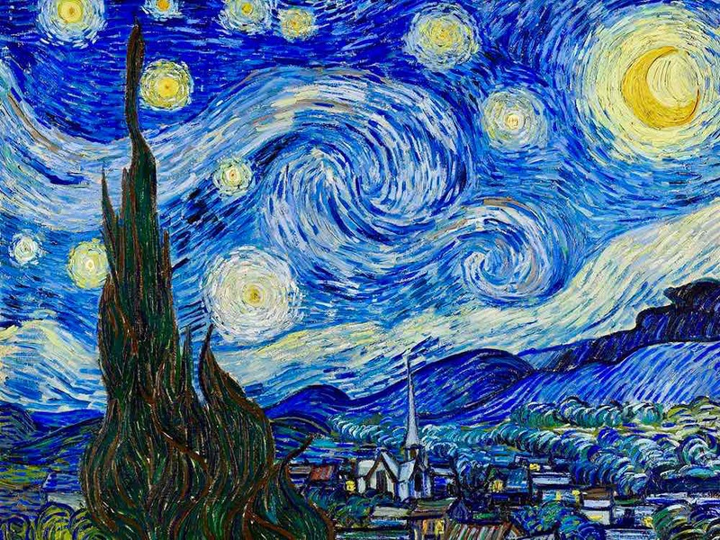 Van Gogh's Starry Night (1890)