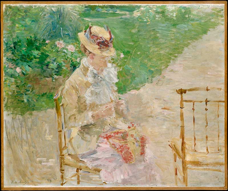 Berthe Morisot's Young Woman Knitting