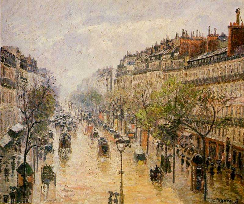 ... can be contrasted with Boulevard Montmartre Spring Rain ...
