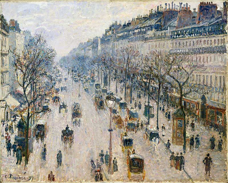 Boulevard Montmartre Winter Morning