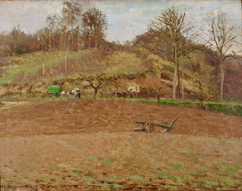 Pissarro's The Ploughed Field also felt the wrath of Leroy's review.