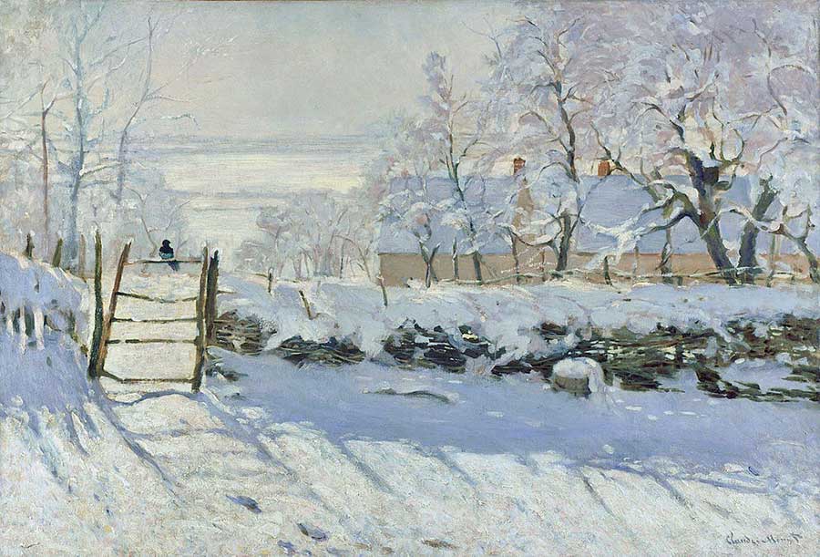 Monet's The Magpie is now regarded as his finest snowscape