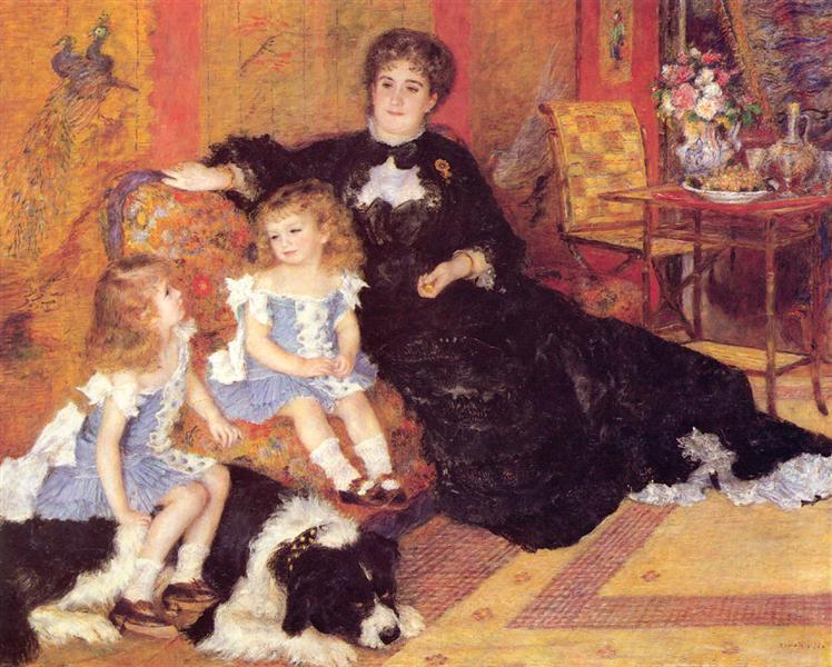 Renoir earned good money from society portraits such as Madame Charpentier and her Children