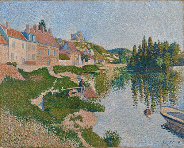 Signac's Les Andelys, The Riverbank (1886)