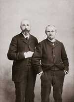 Gustave Caillebotte (right) with his brother, Martial before 1895
