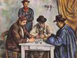 One of the five versions of Cezanne's Card Players