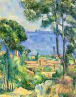 Paul Cézanne's L'Estaque in 1883–1885. Cézanne, worried about Pissarro, invited him to go and stay with him in L’Estaque where he was working on a commission for Chocquet.
