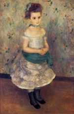 'Jeanne Durand Ruel', by Pierre Auguste Renoir in 1876