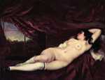 'A nude reclining woman' by Gustave Courbet, 1862, private collection