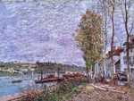 Sisley's Overcast Day at Saint-Mammes was one of this artist's 27 entries to the 7th Exhibition.