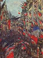 Claude Monet's Rue Saint-Denis is one his most iconic works of Paris.  
