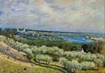 'The Terrace at Saint-Germain', painted by Alfred Sisley in Spring, 1875, The Walters Art Museum