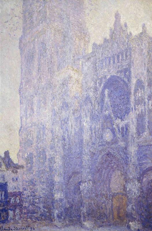 Rouen Cathedral, the Portal of the Saint-Romain Tower, Morning Effect; White Harmony (1893)