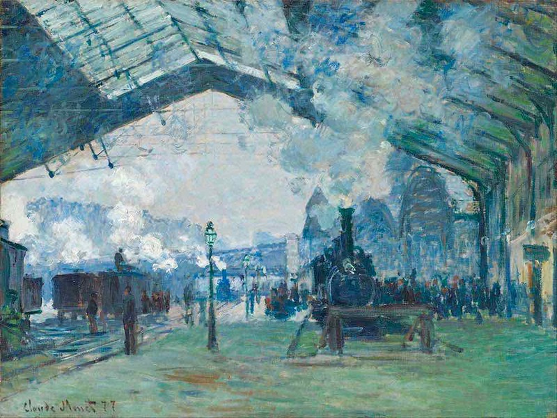 Monet's La Gare Saint-Lazare, le train de Normandy