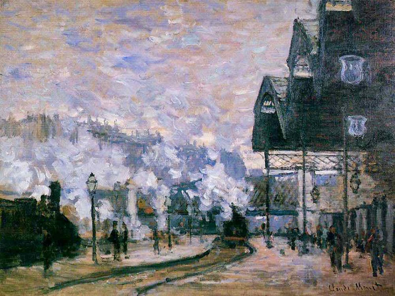 Monet's La Gare Saint-Lazare, vue extérieur