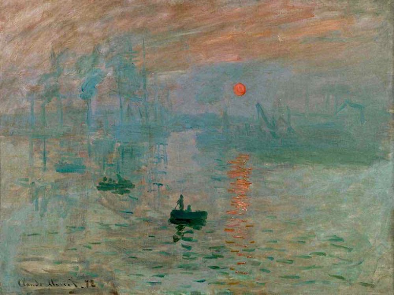Monet's Impression: Sunrise was painted in a single session