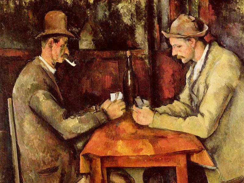 The most famous of Cezanne's five Card Players