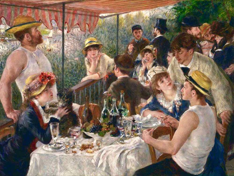 Renoir's Luncheon of the Boating Party (1881) is his most famous painting today 