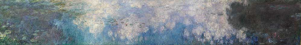 Monet's Water Lilies - Clouds, now found in the Musee de l'Orangerie