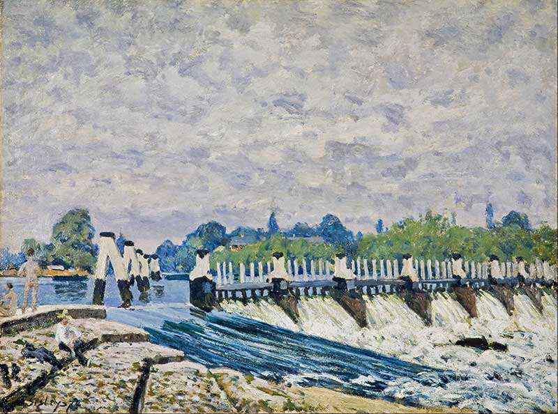 Sisley's Molesey Weir (1874)
