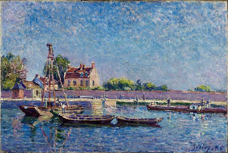 Sisley's The Lock at St Mammes