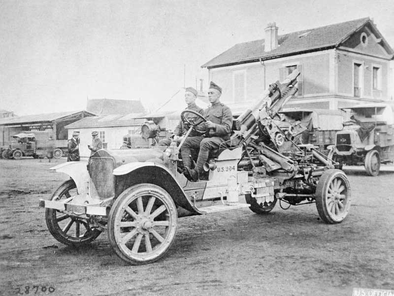 A picture of US soldiers in France from 1918