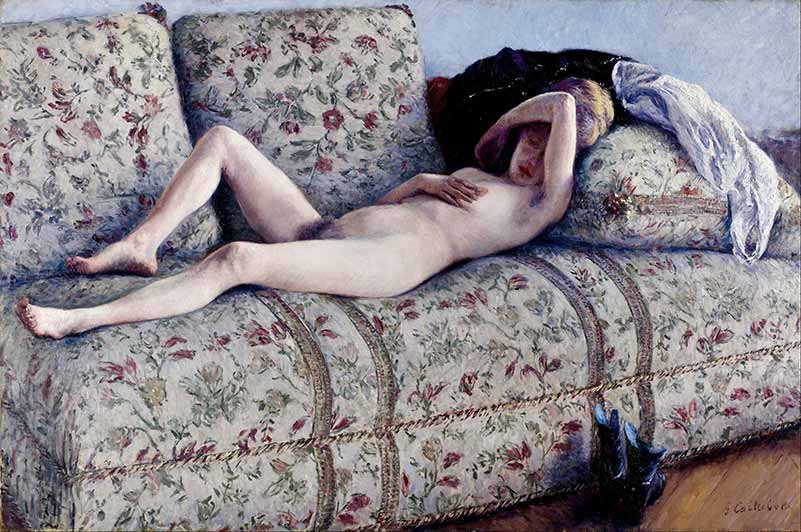 Caillebotte's Nude on a Couch (1880)