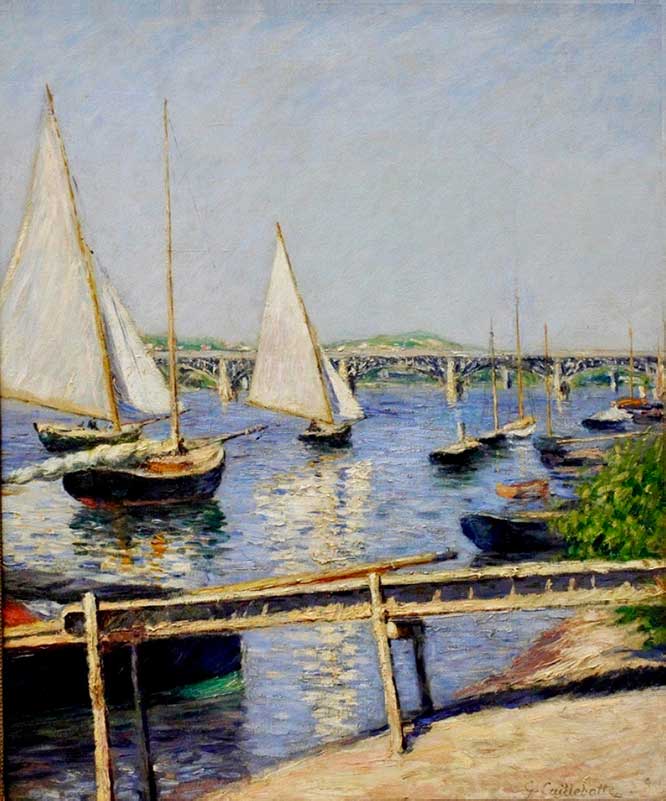 Caillebotte's Sailing Boats at Argenteuil (1888)