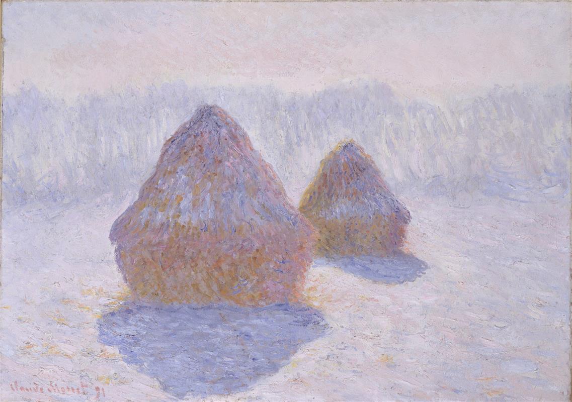 Monet's Haystacks, Effect of Snow and Sun