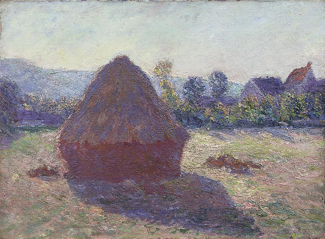 Monet's Haystack in the Evening Sun