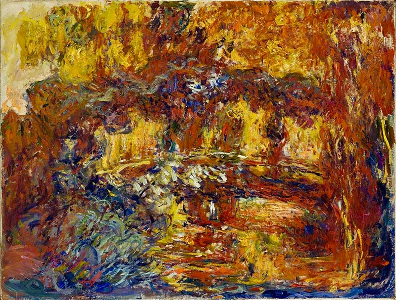 Monet's Japanese Footbridge when his eyesight was at its worst