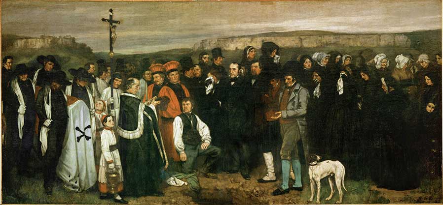 Courbet's Burial at Ornans