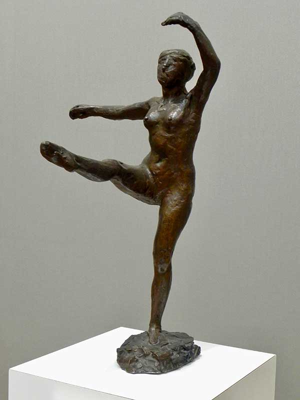 A statue by Edgar Degas called "The Fourth Position"