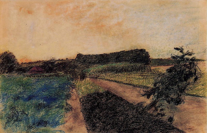 Degas' "Landscape on the Orne" in c.1884