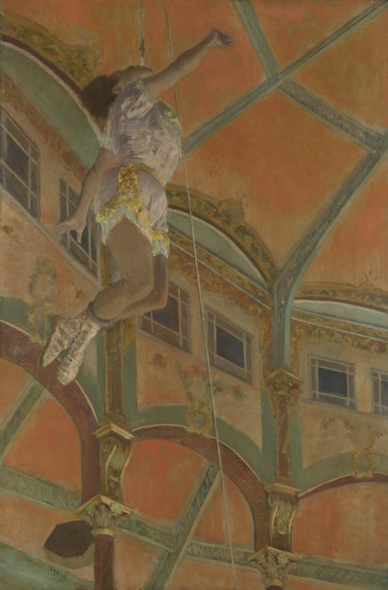 Miss La La At The Cirque Fernando, Edgar Degas (1879)