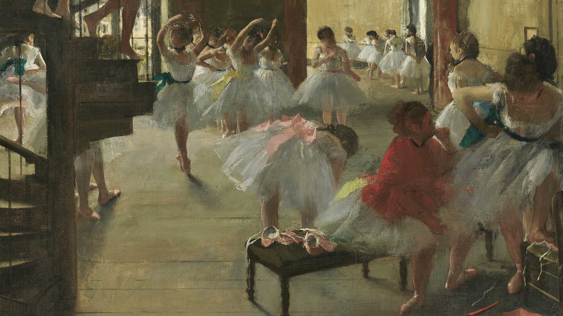Background for Degas' Dance Class (1873)