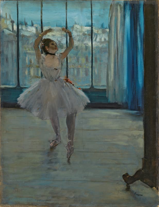 ‘Dancer Posing for a Photographer (Dancer in front of the Window)’ from 1875 by Edgar Degas