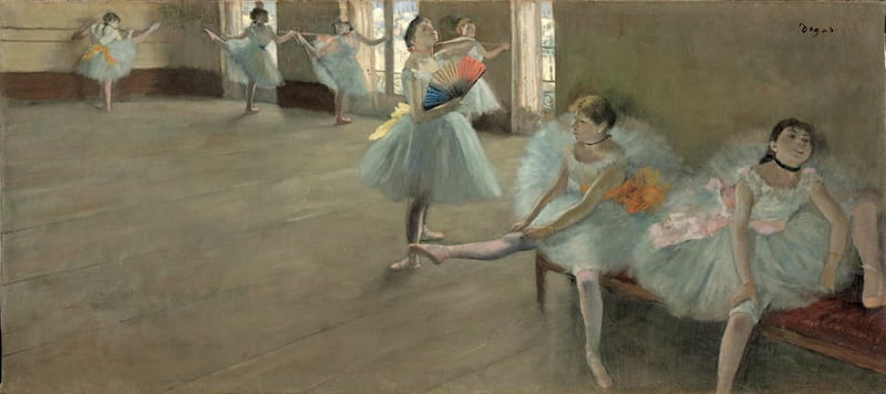 Dancers in the Classroom (1880) by Edgar Degas