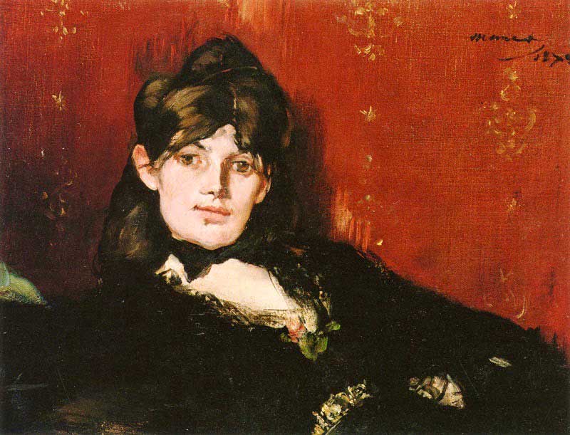 Manet's portrait of Berthe Morisot Reclining (1873)