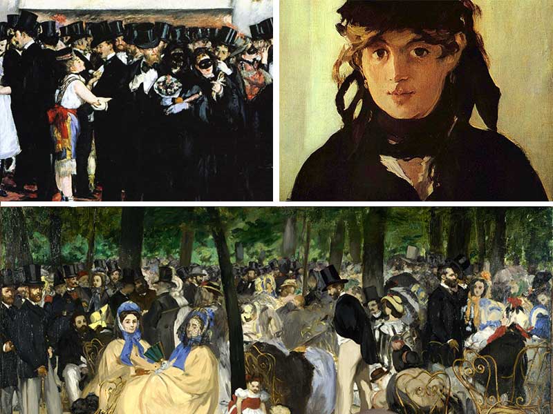 Check out Manet's use of black