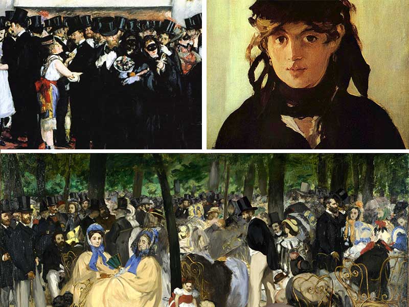 Manet's use of the colour black