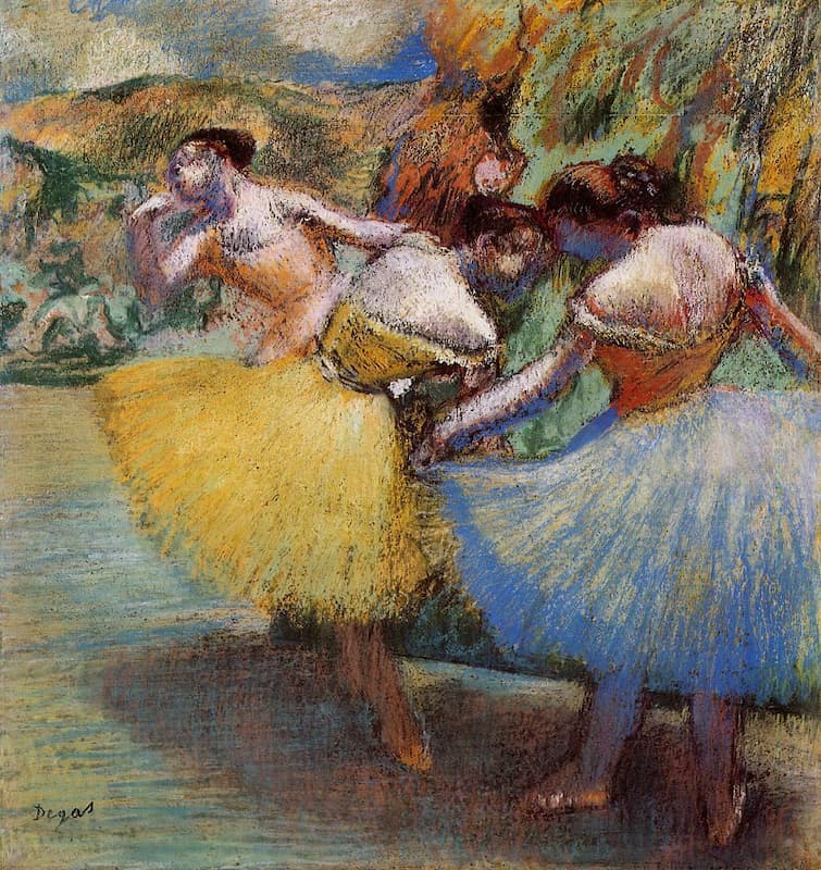 Three Dancers (1898) by Edgar Degas