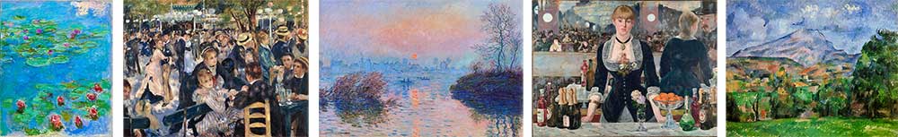 Examples of impressionist paintings