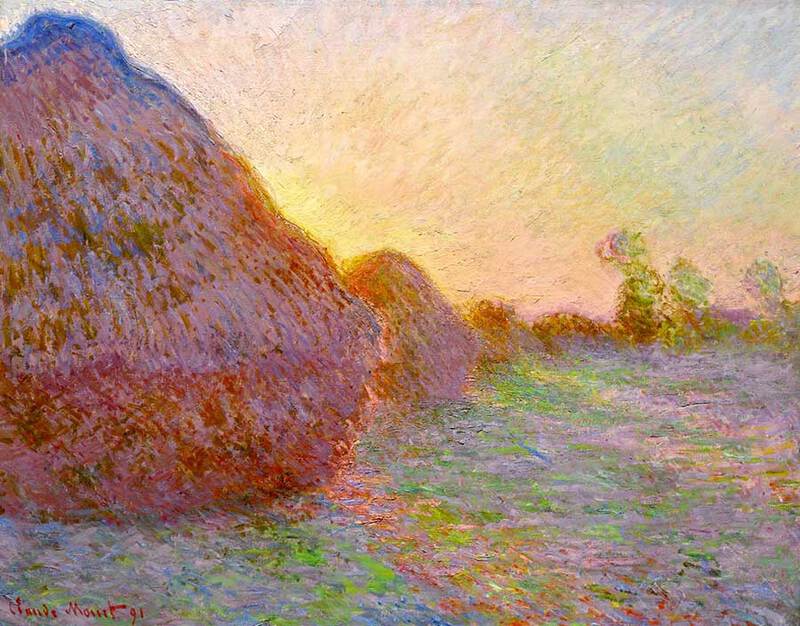 This version of Monet's Haystacks was sold by Sotheby's New York for $110 million.