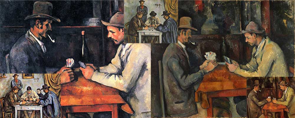 The five versions of Cezanne's Card Players