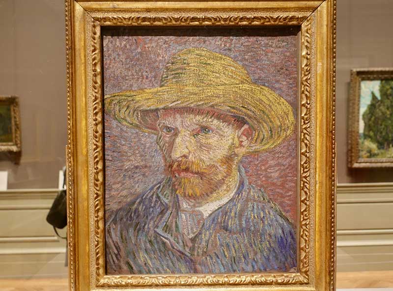 Self-portrait with Straw Hat is found in the middle of Met Gallery 825!