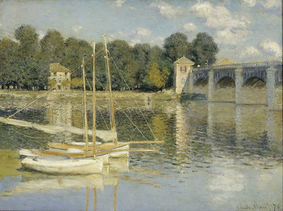 Monet's beautiful Bridge at Argenteuil. 
