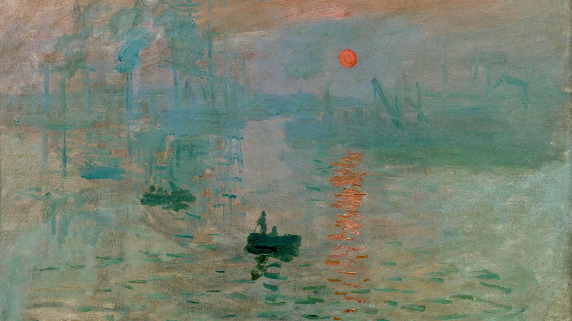 Zoom background for Monet's Impression Sunrise