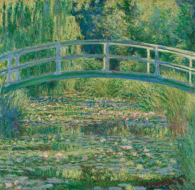 The National Gallery's version of Monet's Japanese Bridge